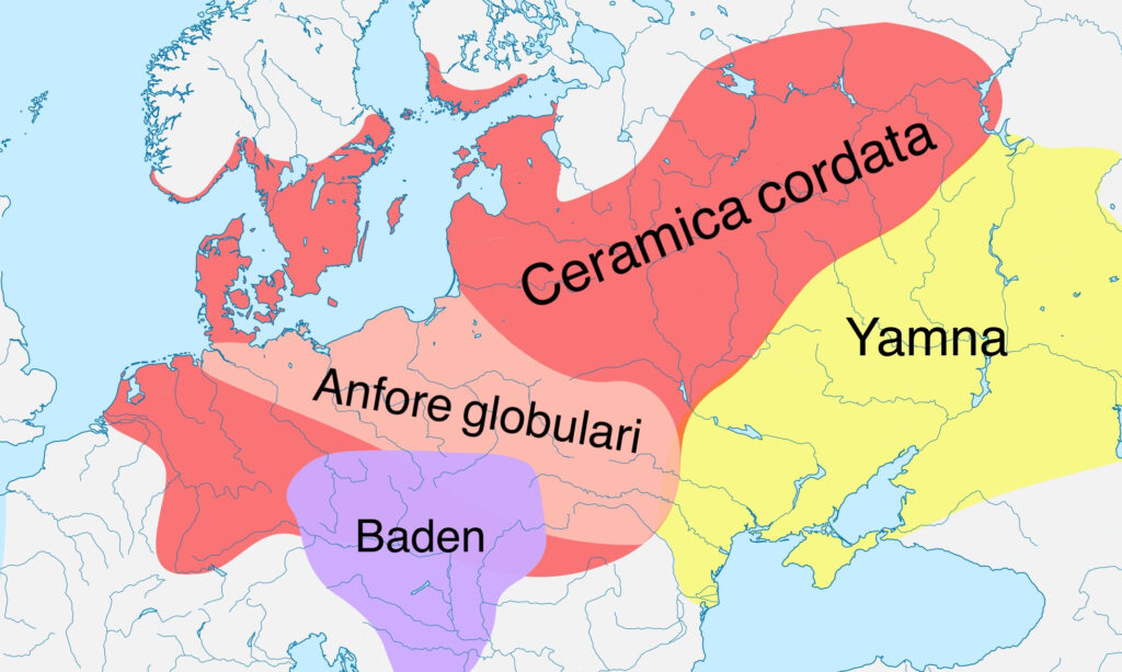 cultura di Yamna Ceramica cordata Anfore globulari Baden