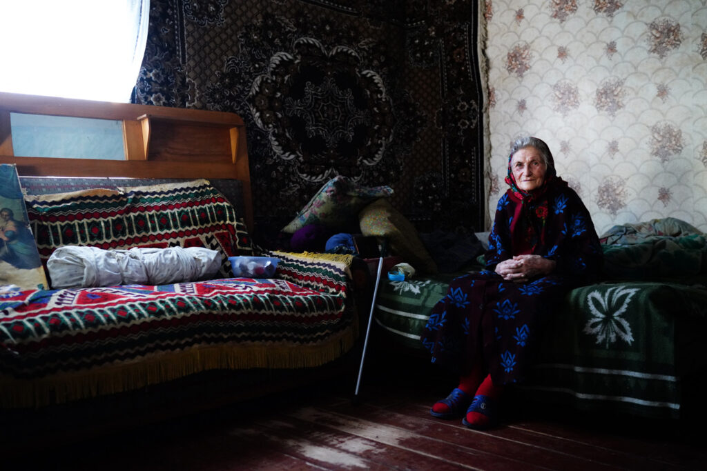 Nina Trostjanenko, figlia di Ivan, nata nel 1926. Sopravvissuta all’Holodomor all’età di 7 anni.
Foto: Valentyn Kuzan.